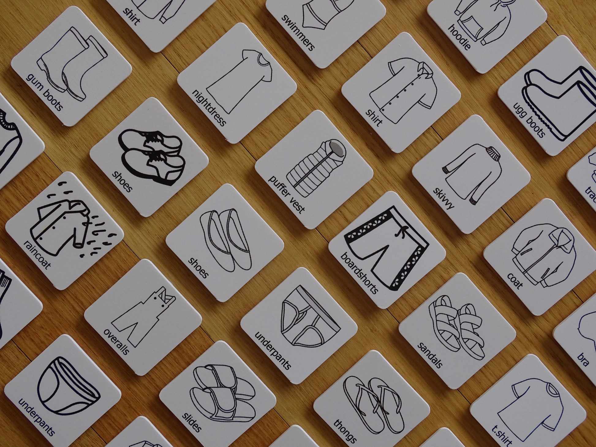 Children's visual aid on clothes/dressing, Visual aid for clothes, what to wear today visual aid, Children's clothing visual