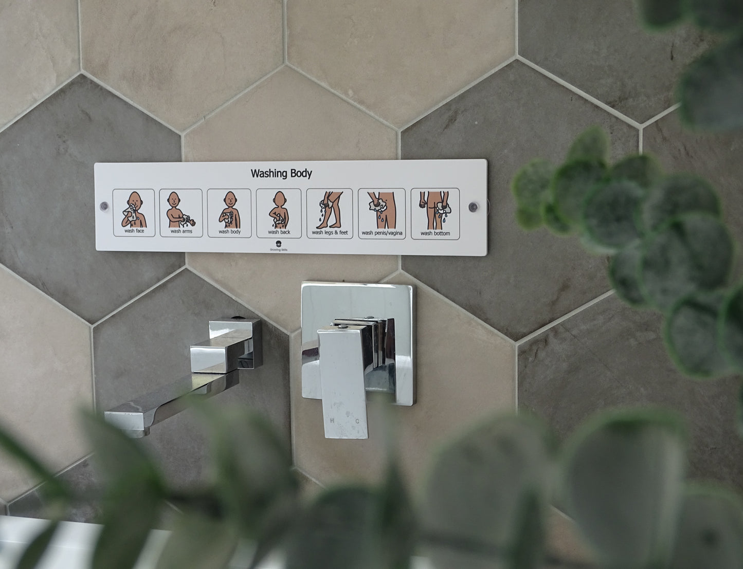 Washing Body Visual Aid, Visual aid for kids to wash their body, personal hygiene for kids,