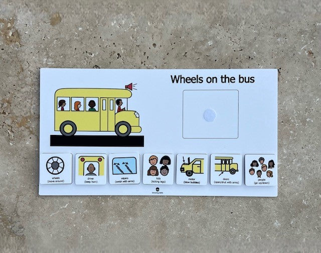 Swimming educational songs for young children, visual aid for swim teachers, swimming songs, wheels on the bus visual aid