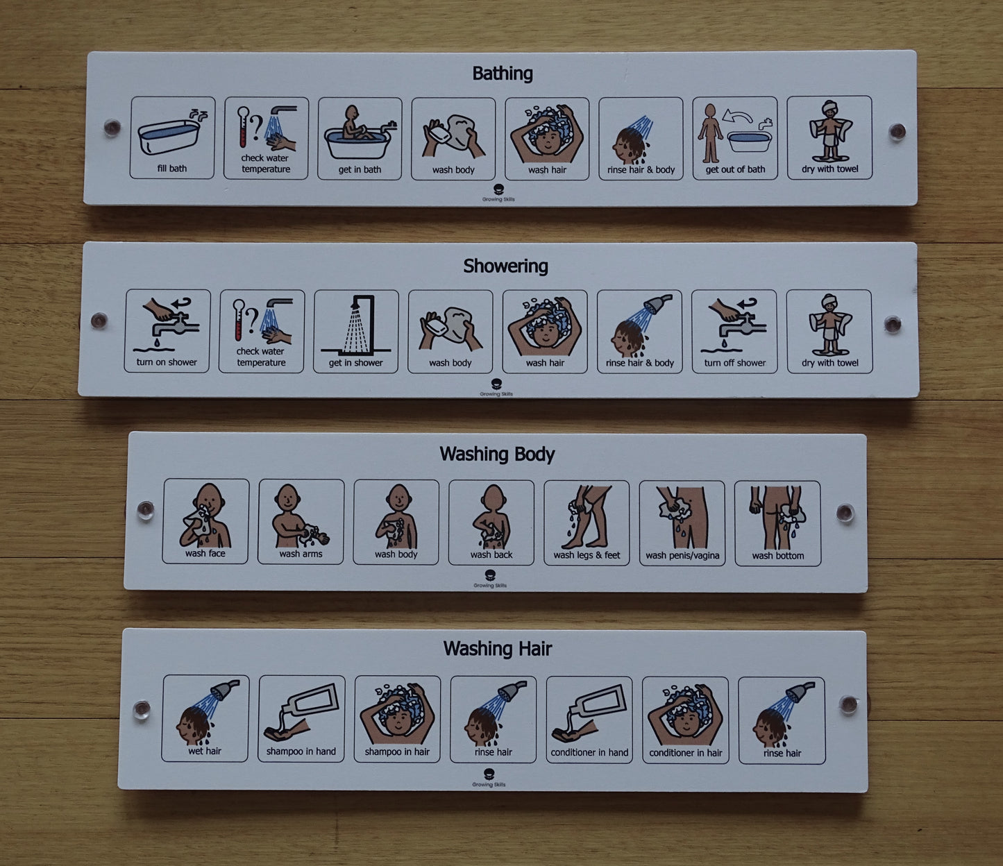 Visual aid for shower time, understanding shower time for kids, shower routine visual aid 