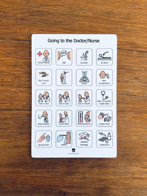 Going to the Doctor/Nurse Visual Aid – Growing Skills Australia