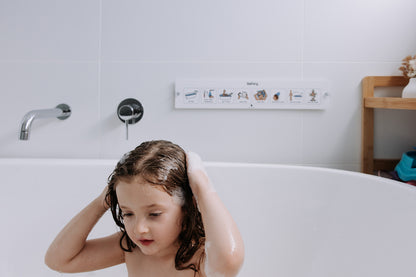 Time For Bathing Bathing Visual Aid for Kids | Calm Bath Time Routines – Growing Skills ...