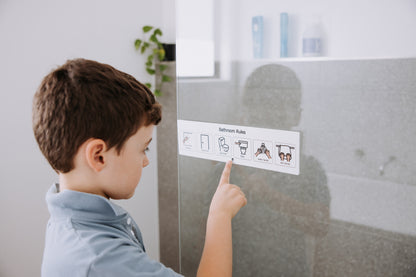 Bathroom Rules Visual Aid