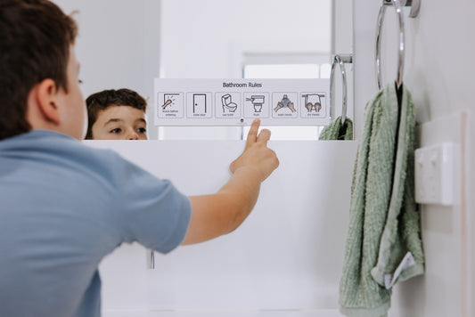 Bathroom Rules Visual Aid